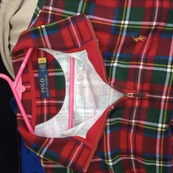 Polo Ralph Lauren Tartan half-zip pullover Xl - Picture 3 of 4